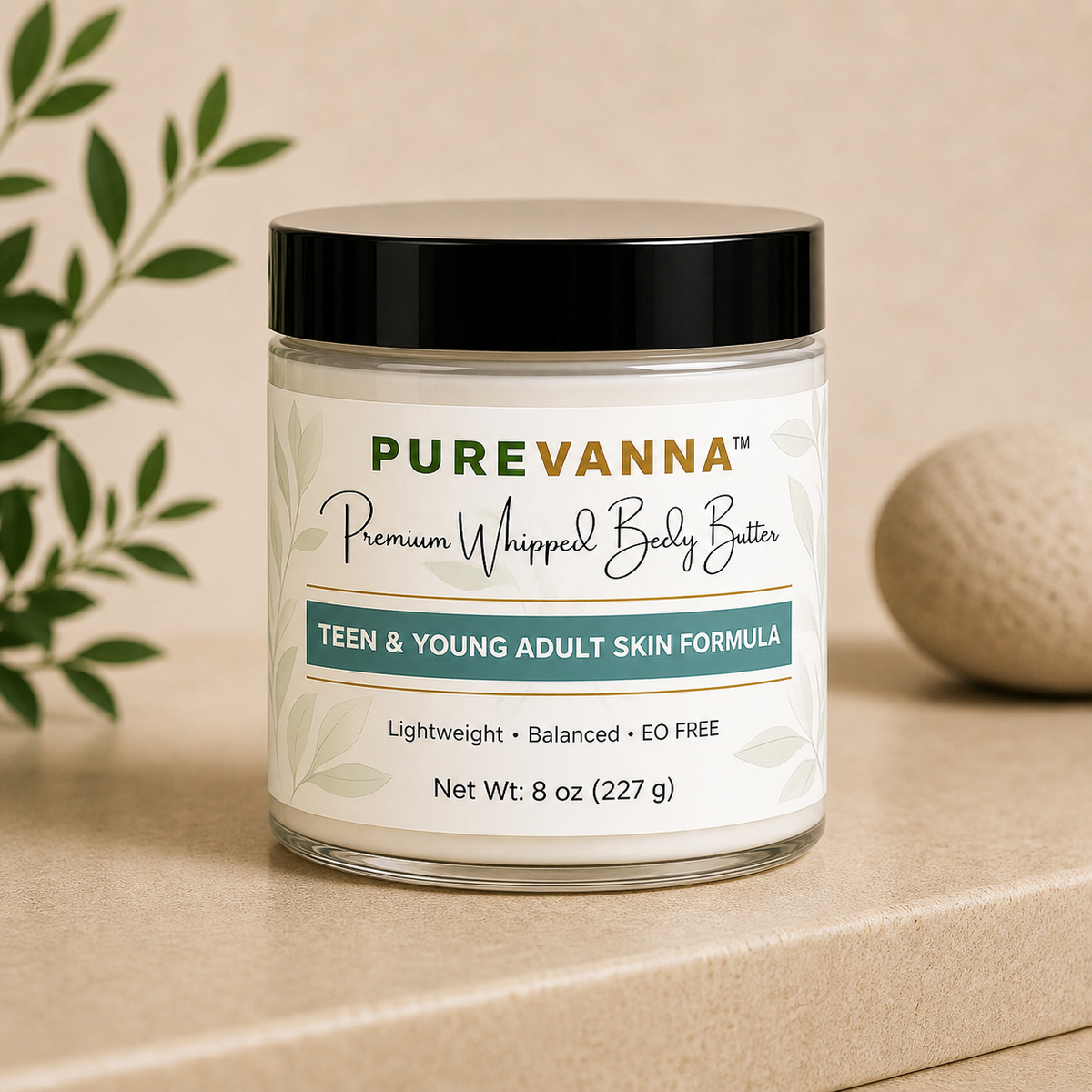 Purevanna Premium Whipped Body Butter - Teen & Young Adult Skin Formula