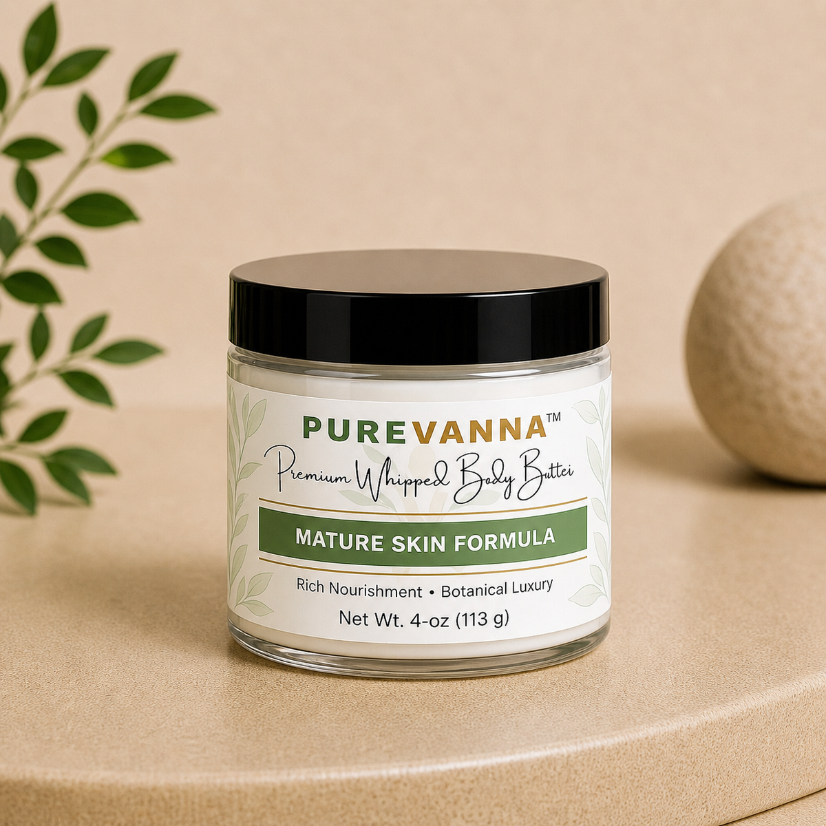 Purevanna Premium Whipped Body Butter - Mature Skin Formula
