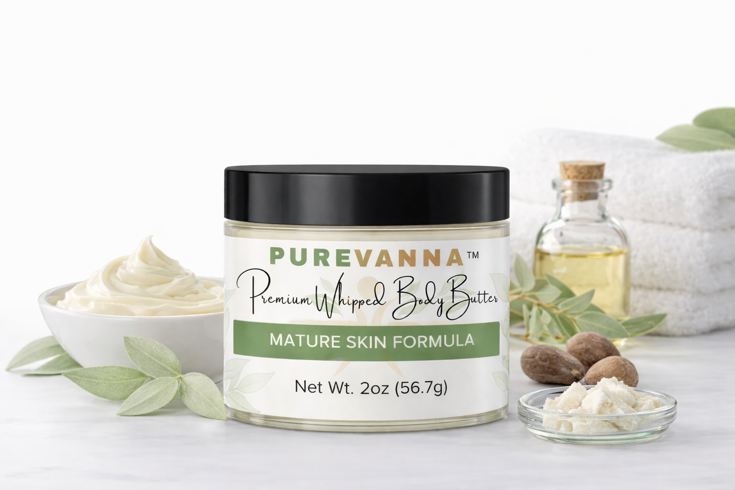 Purevanna Premium Whipped Body Butter - Mature Skin Formula