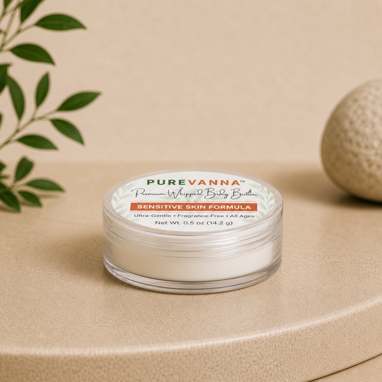 Purevanna Premium Whipped Body Butter - Sensitive Skin Formula