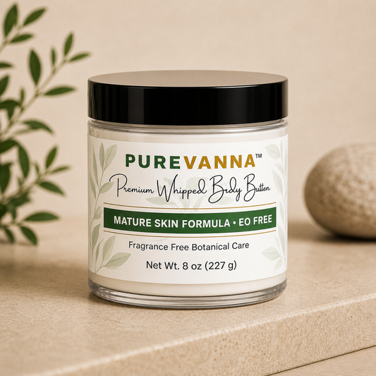 Purevanna Premium Whipped Body Butter - Mature Skin Formula - EO Free