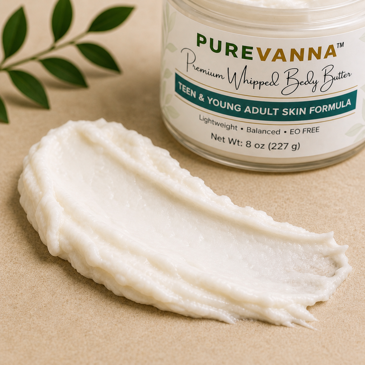 Purevanna Premium Whipped Body Butter - Teen & Young Adult Skin Formula