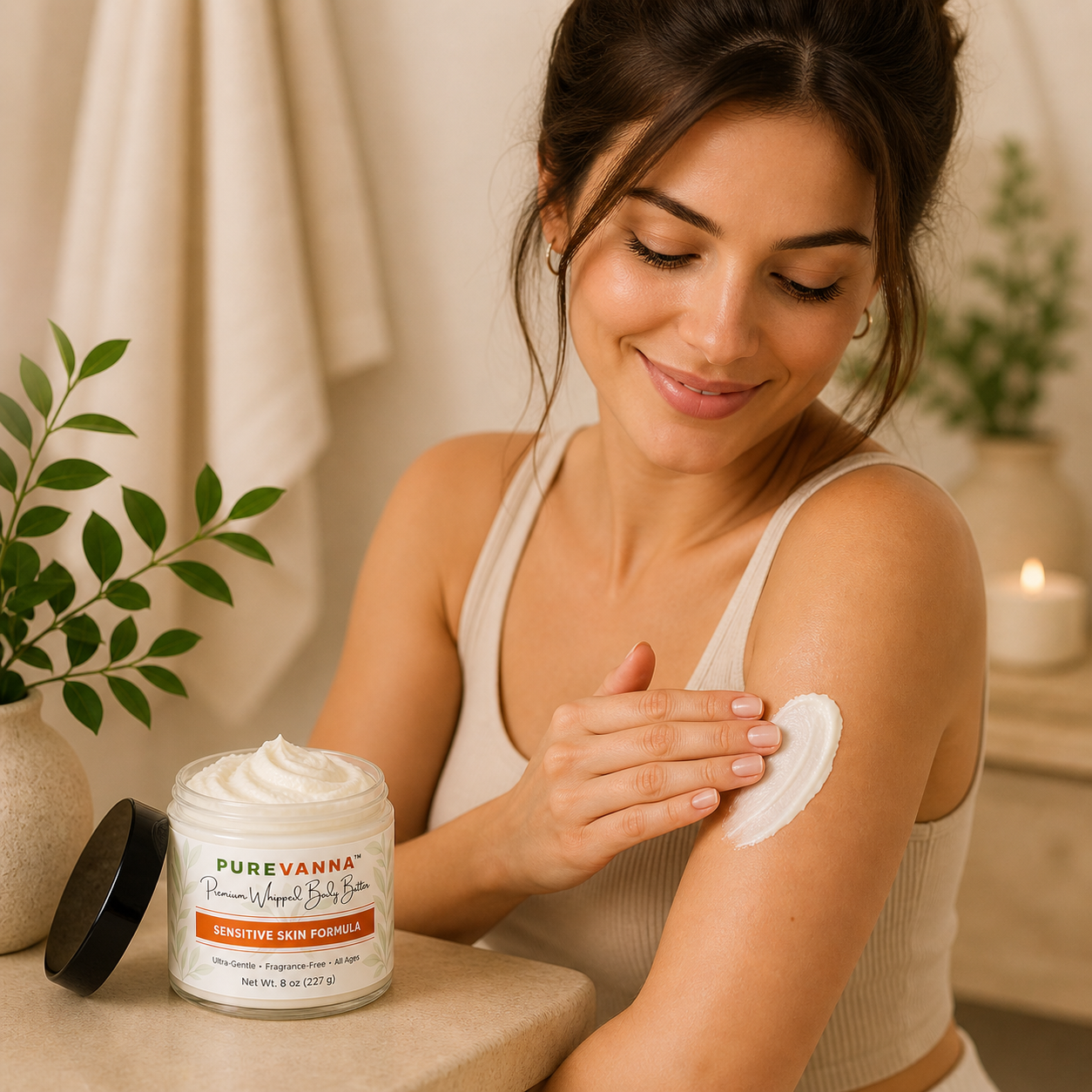 Purevanna Premium Whipped Body Butter - Sensitive Skin Formula