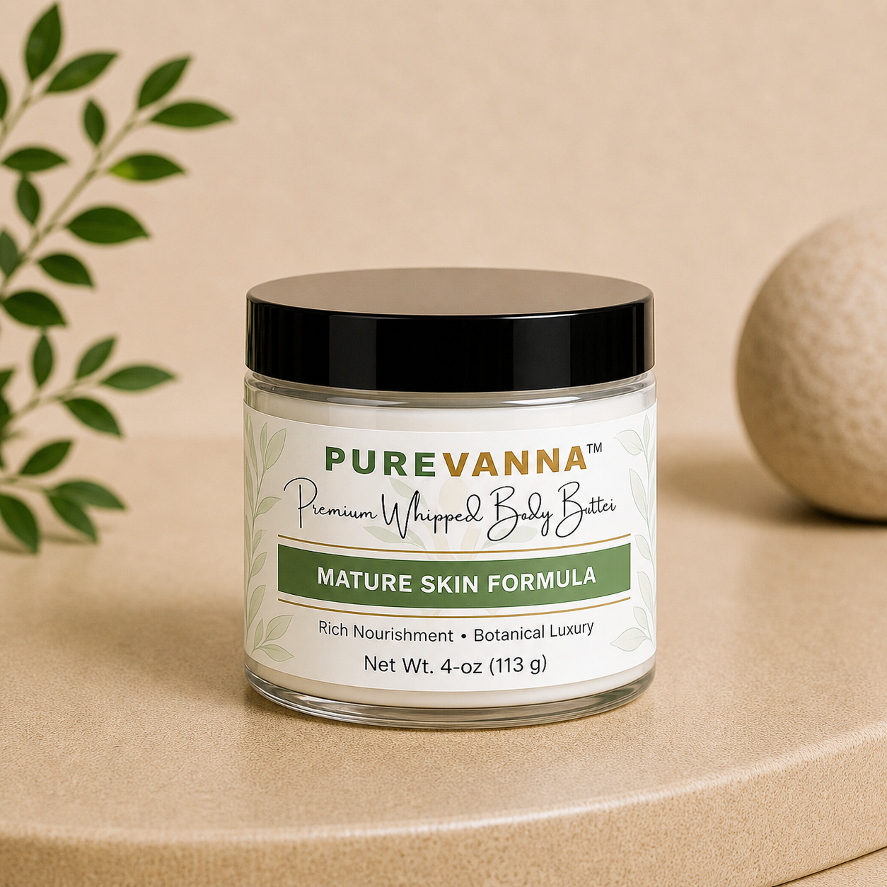 Purevanna Premium Whipped Body Butter - Mature Skin Formula