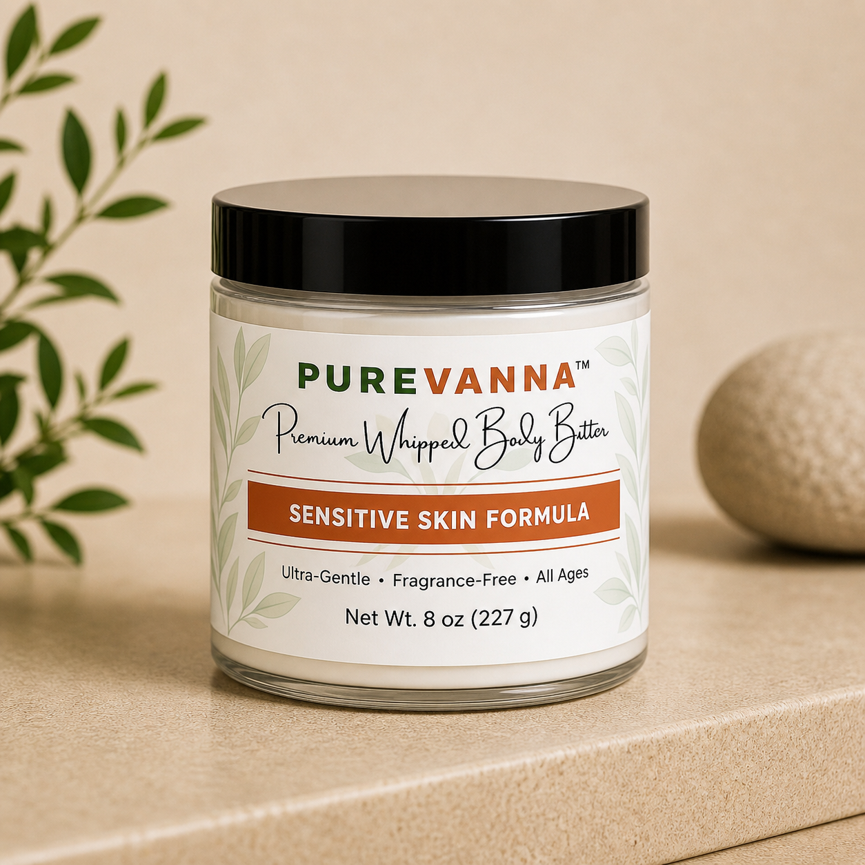 Purevanna Premium Whipped Body Butter - Sensitive Skin Formula