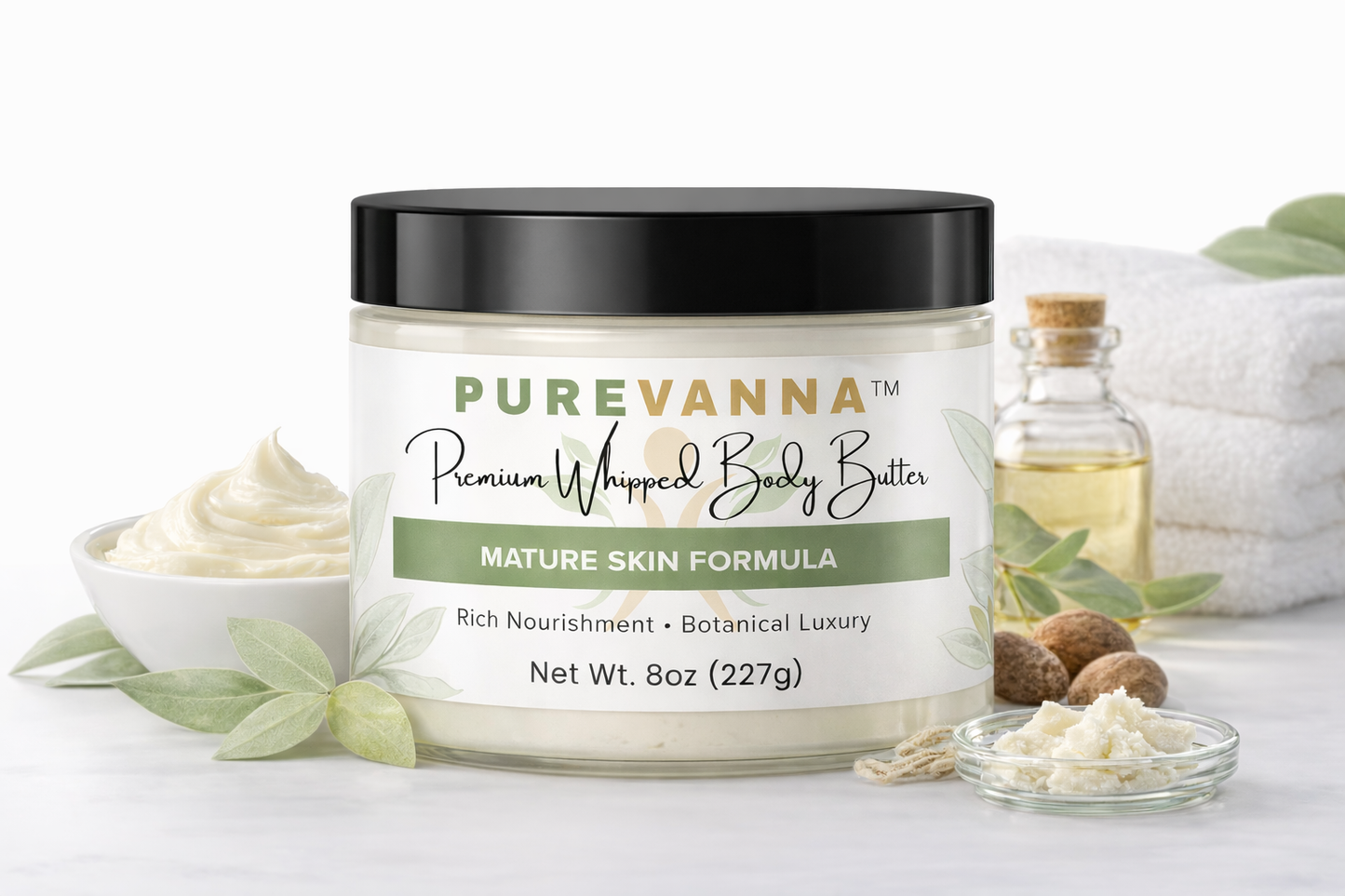 Purevanna Premium Whipped Body Butter - Mature Skin Formula